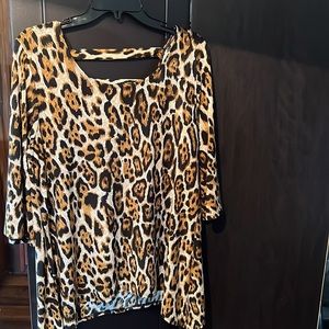 promises: Leopard print ladies top